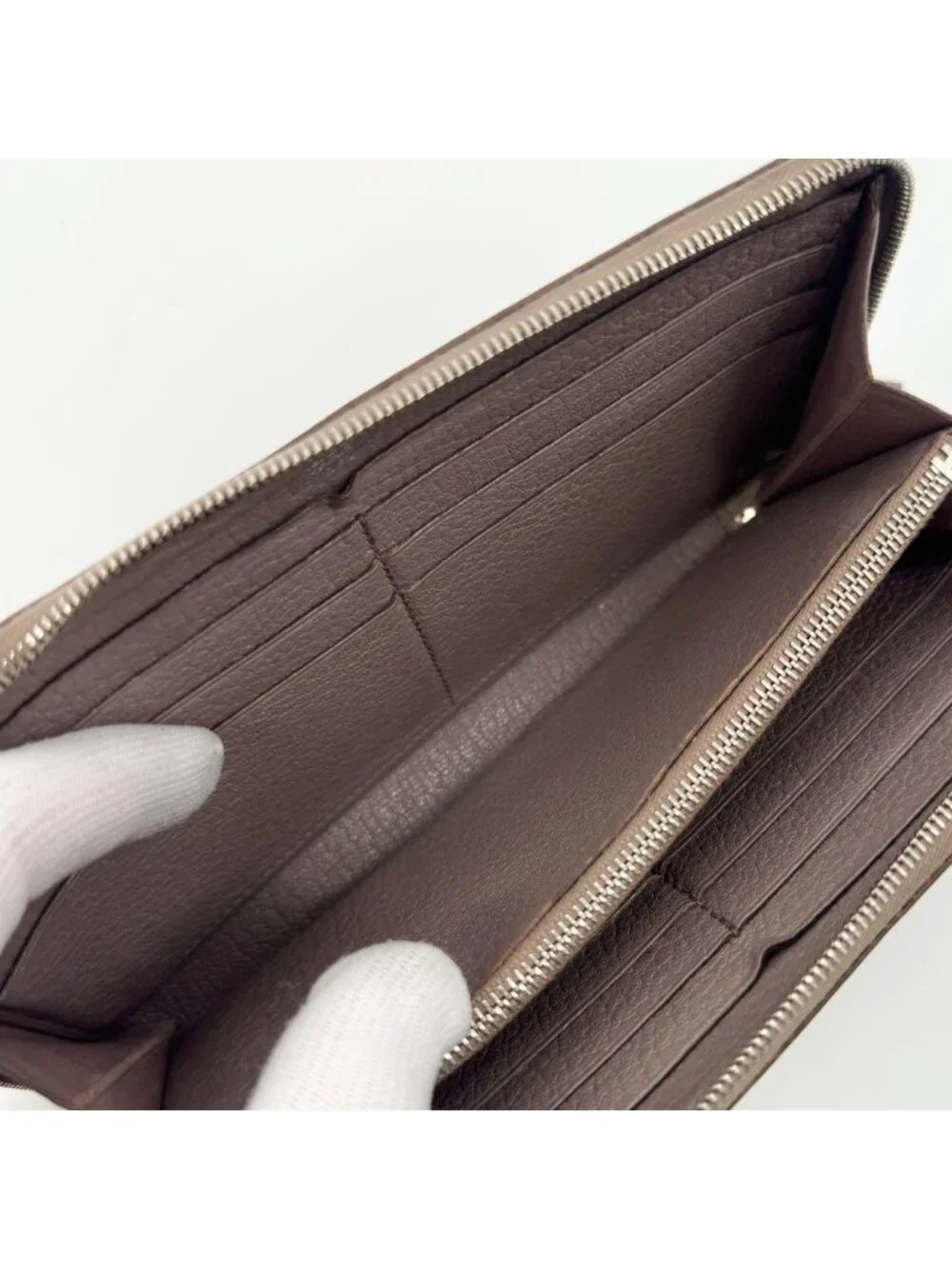 Hermes Azap Long All Leather Zip Around Wallet